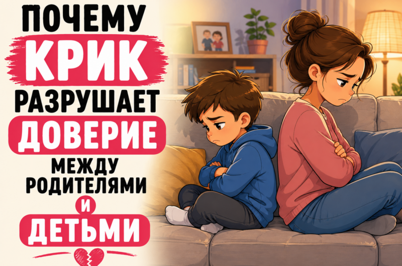Почему крик разрушает доверие между родителями и детьми