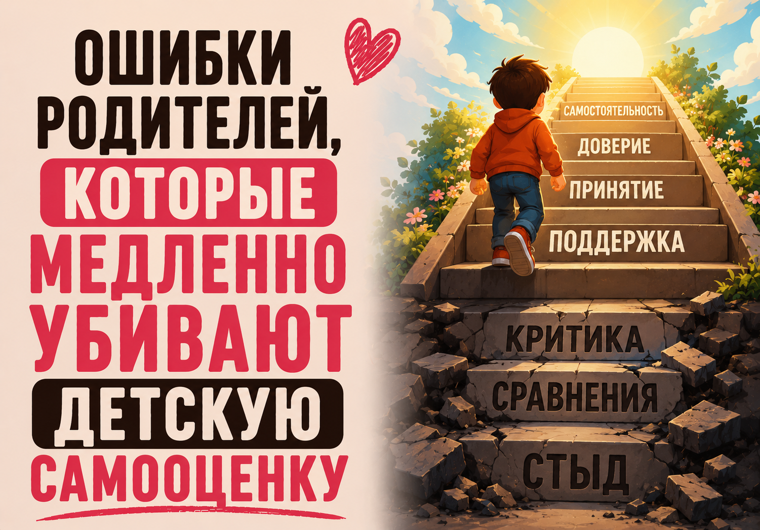 Ошибки родителей, которые медленно убивают детскую самооценку