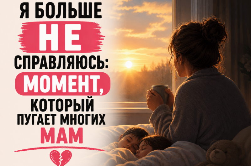 «Я больше не справляюсь»: момент, который пугает многих мам