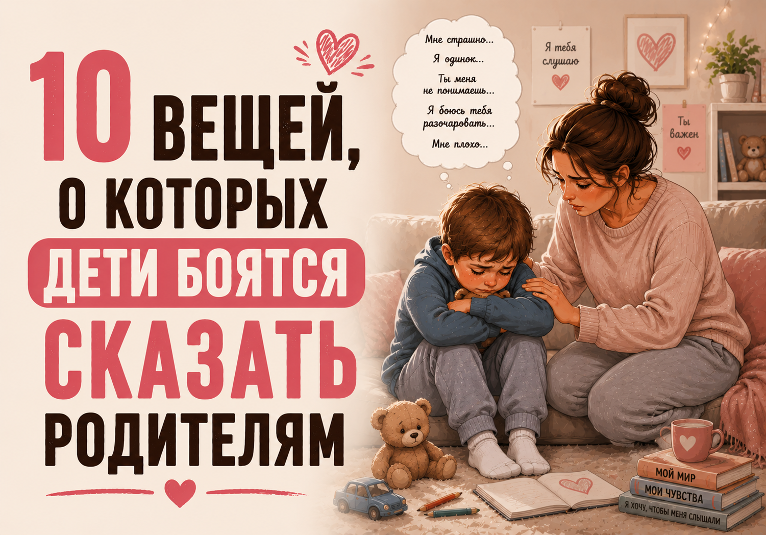 10 вещей, о которых дети боятся сказать родителям