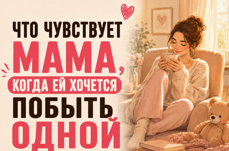 Что чувствует мама, когда ей хочется побыть одной