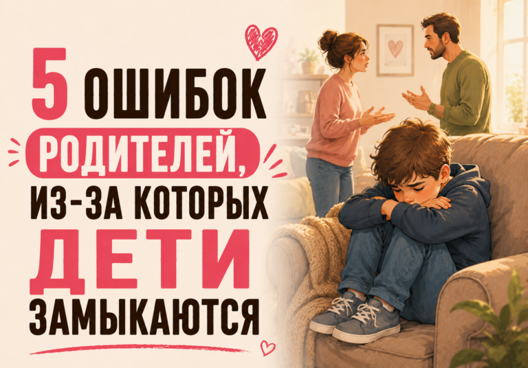 5 ошибок родителей, из-за которых дети замыкаются