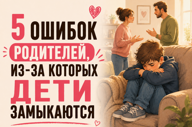 5 ошибок родителей, из-за которых дети замыкаются