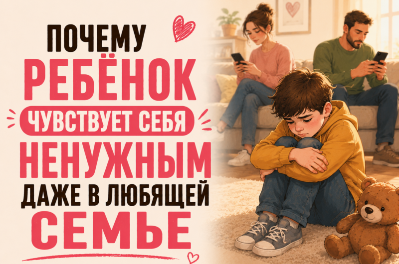 Почему ребенок чувствует себя ненужным даже в любящей семье