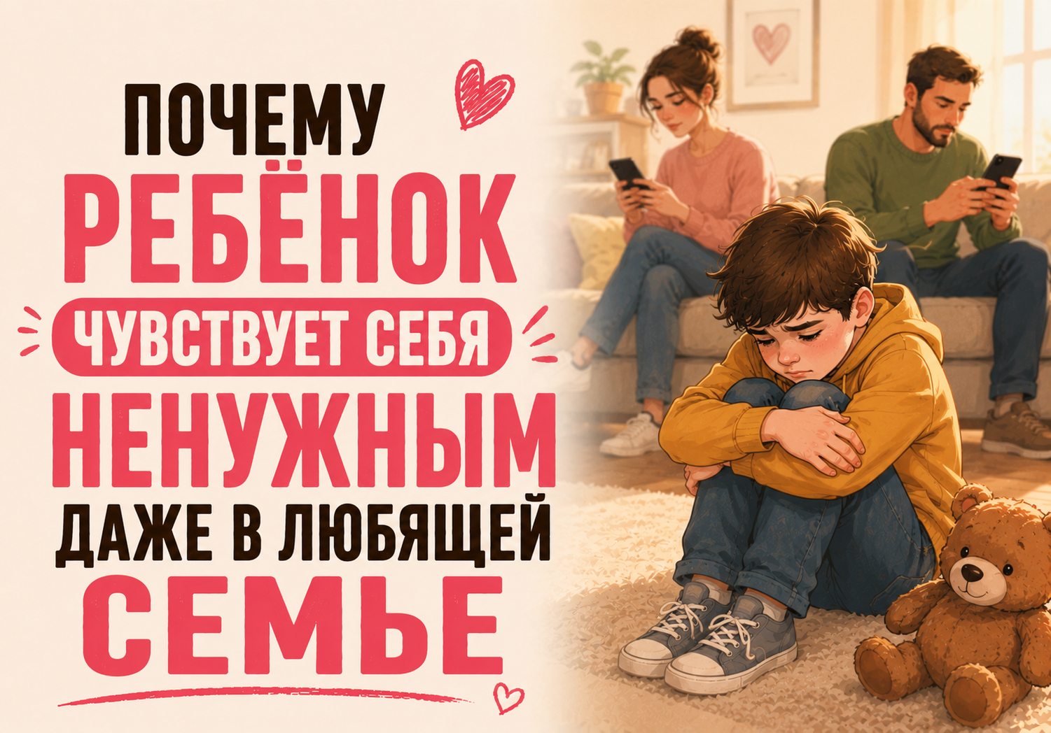 Почему ребенок чувствует себя ненужным даже в любящей семье