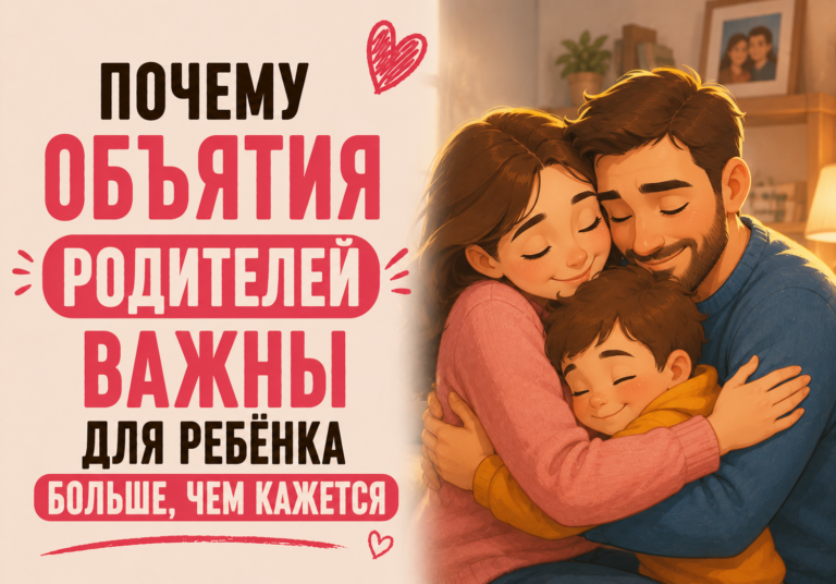 Почему объятия родителей важны для ребенка больше, чем кажется