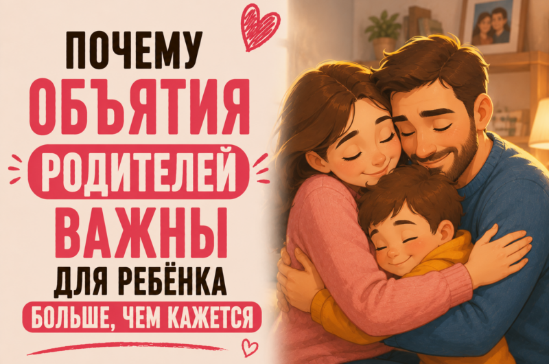Почему объятия родителей важны для ребенка больше, чем кажется