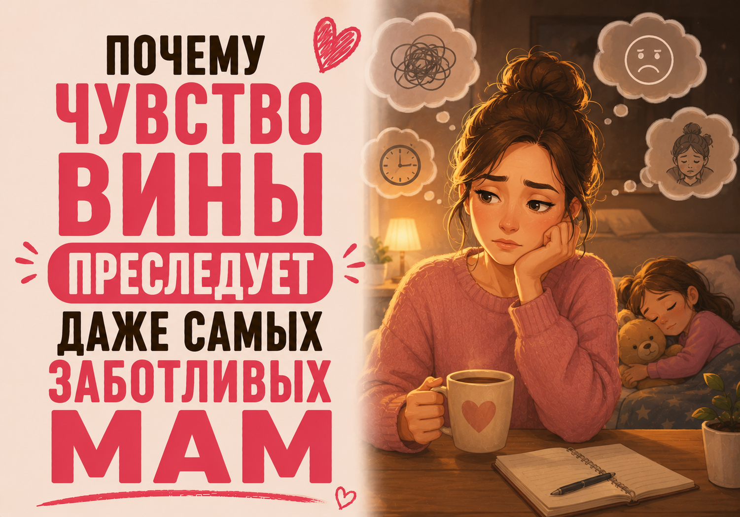 Почему чувство вины преследует даже самых заботливых мам